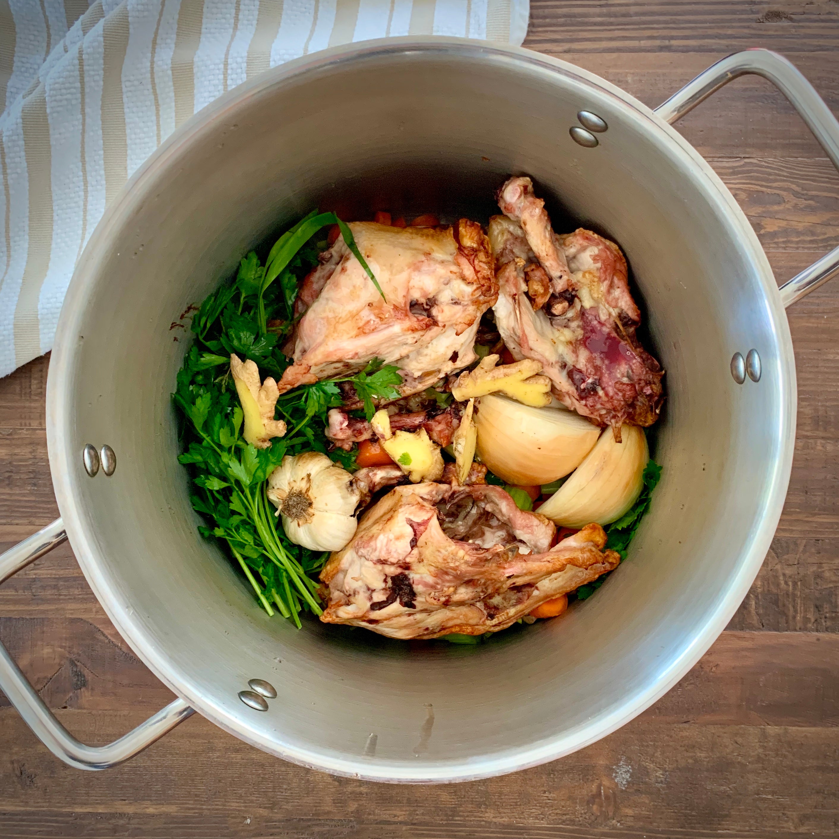 Homemade Chicken Broth, Fresh and Simple - Familystyle Food