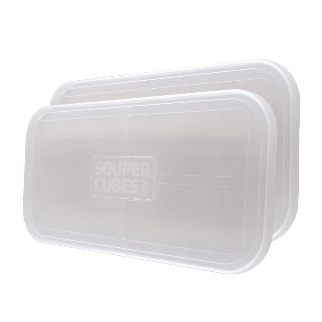 Souper Cubes® 2-Cup Tray with Lid - Ares Kitchen and Baking Supplies