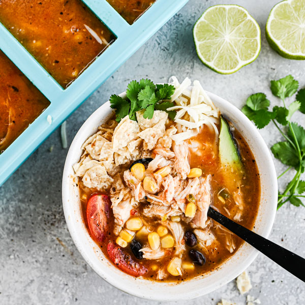 Easy Chicken Tortilla Soup – Souper Cubes®