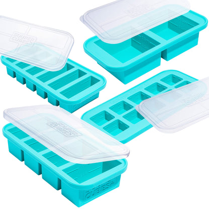 Souper Cubes Extra-large Silicone Ice Cube Tray With Lid - Makes 4